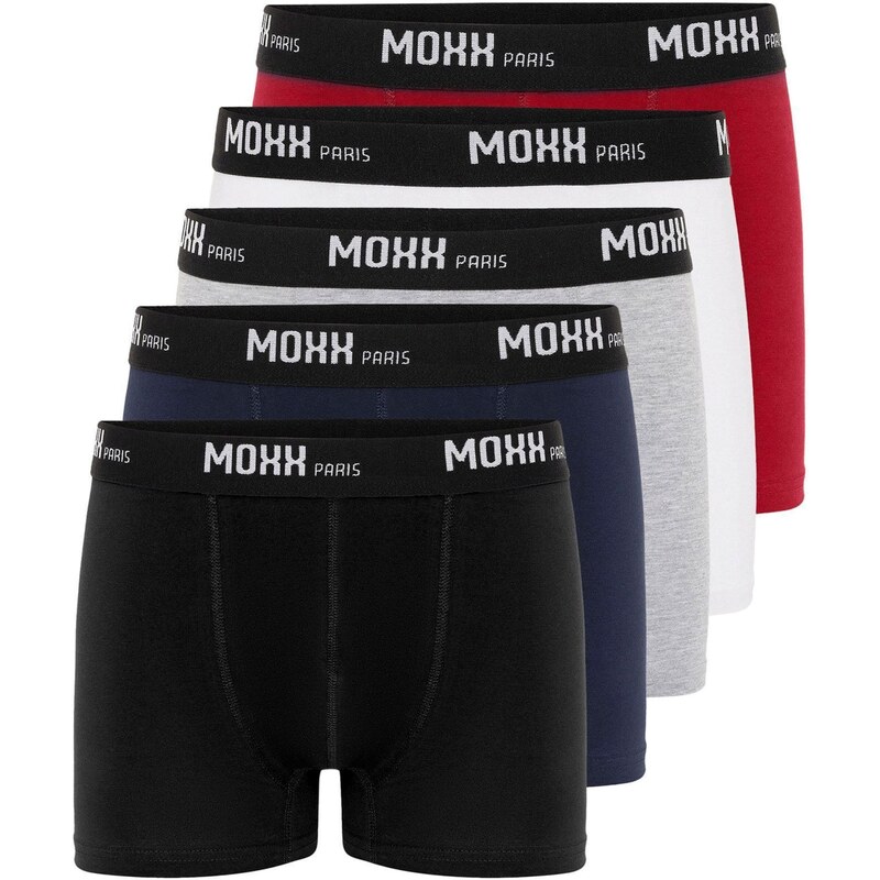 Moxx Paris Boxerky námornícka modrá / sivá melírovaná / červená / 65730846