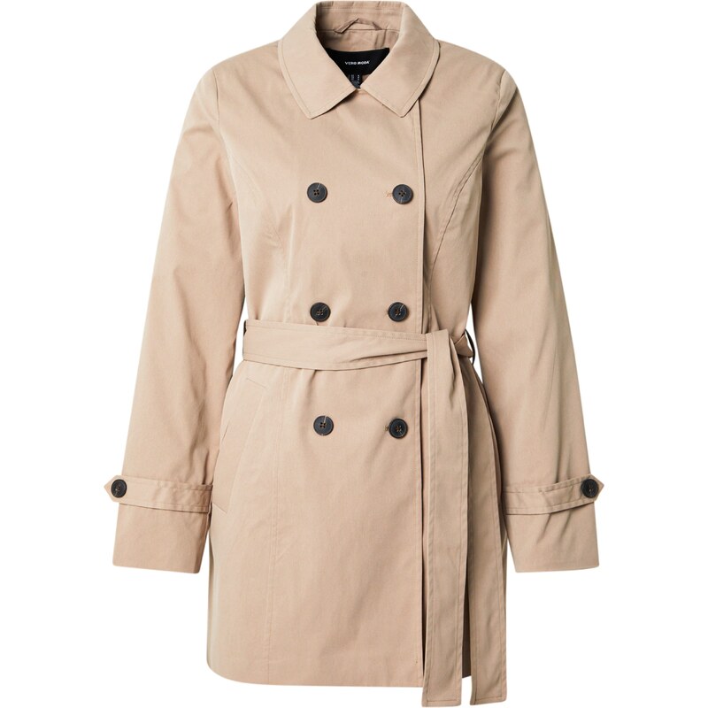 VERO MODA Prechodný kabát VMCHELSEA OLIVIA tmavobéžová 63162417