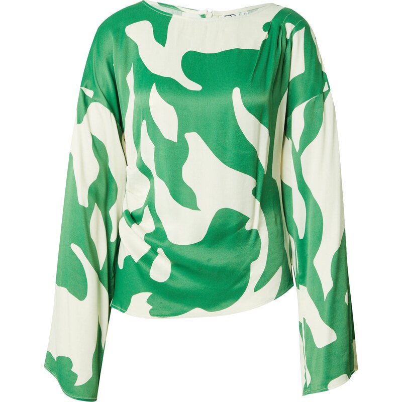 VILA ROUGE EDIT Blúzka béžová / zelená 63161438