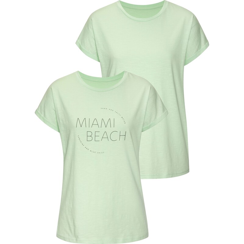 VIVANCE Tričko mätová / čierna 62662955