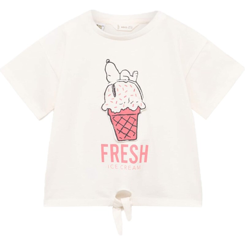 MANGO KIDS Tričko SYFRESH ružová / čierna / šedobiela 62663663