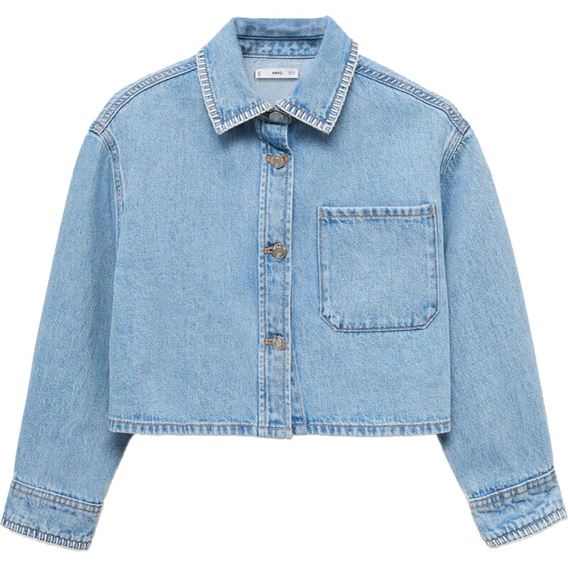 MANGO KIDS Prechodná bunda Bruna svetlomodrá 62663670