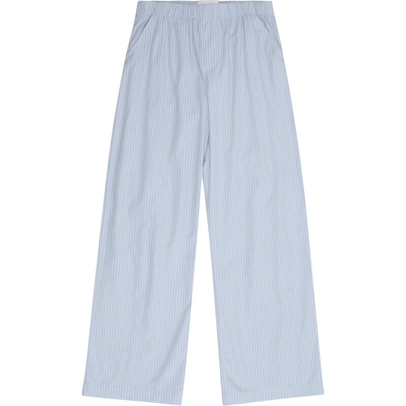 Abercrombie & Fitch Nohavice modrosivá / biela 63162302