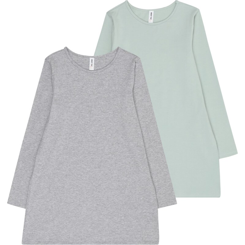 ABOUT YOU Šaty Jenna sivá melírovaná / mätová 63162325