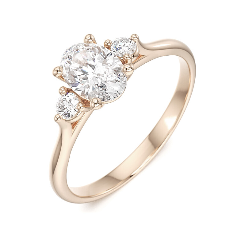 Dámsky prsteň - ružové zlato 22200/RX 62672283