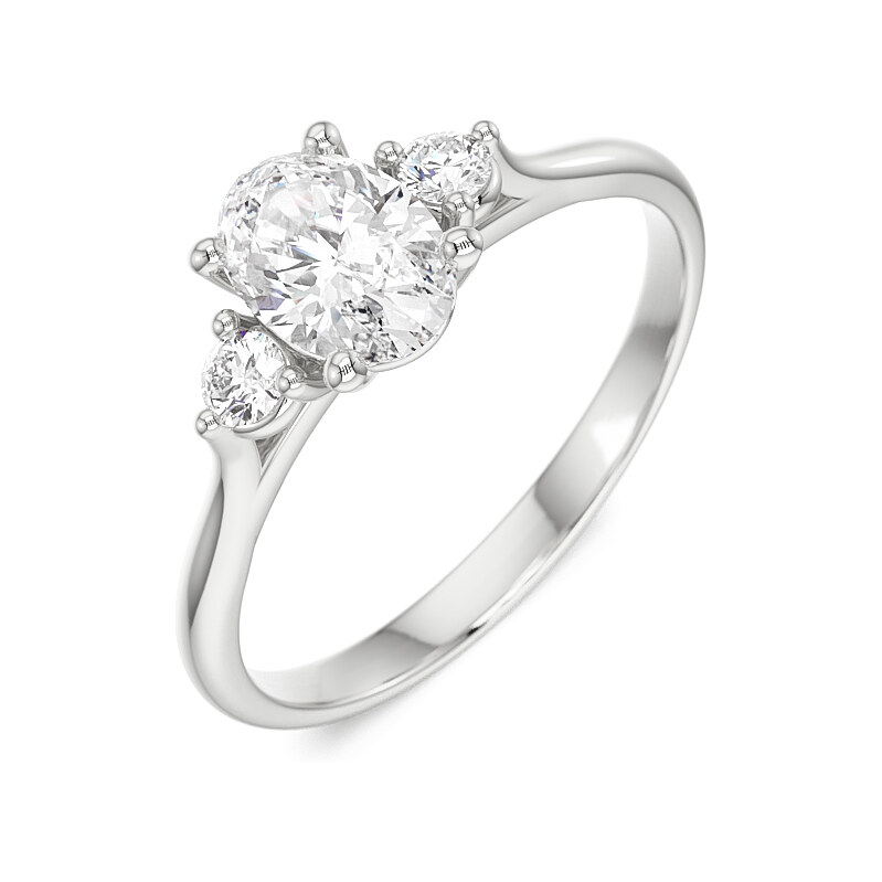 Dámsky prsteň - biele zlato 22200/BX 62672284