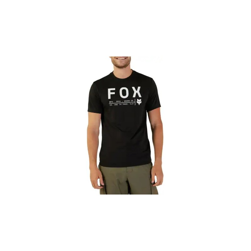 E-shop Fox Non Stop Tech pánske tričko krátky rukáv Black vel. M