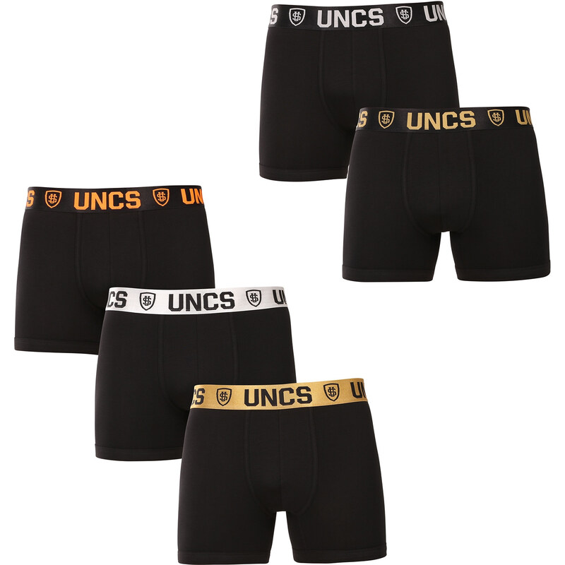 5PACK pánske boxerky UNCS čierné (24Z167PSPP) 62672160