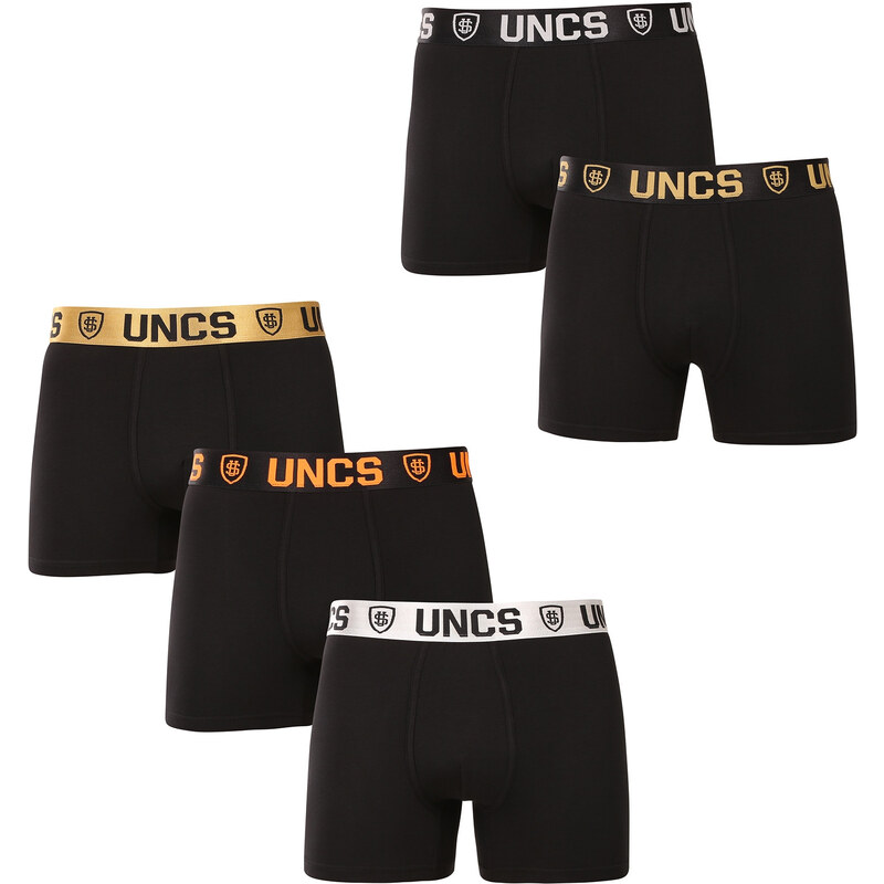 5PACK pánske boxerky UNCS čierné (24Z162PSPP) 62672162