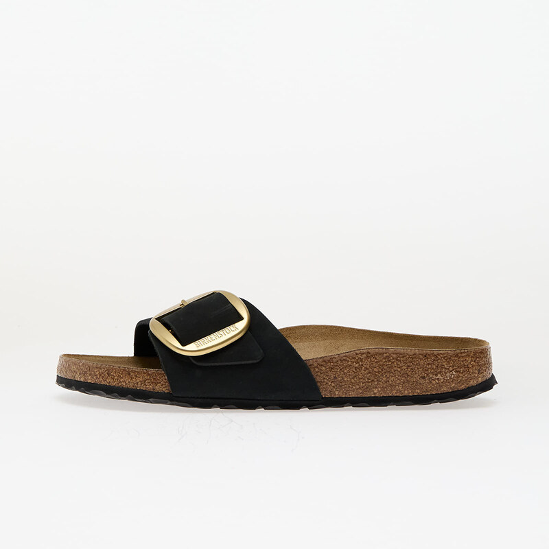 Birkenstock Madrid Big Buckle Nubuk Leather Black 62674603