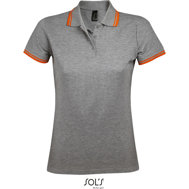 Dámske bavlnené polo s kontrastným golierom SOLS 62678767