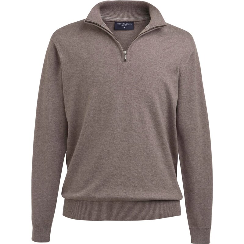 Pánsky sveter 1/4 zips merino vlna Copenhagen Brook Taverner 59079568