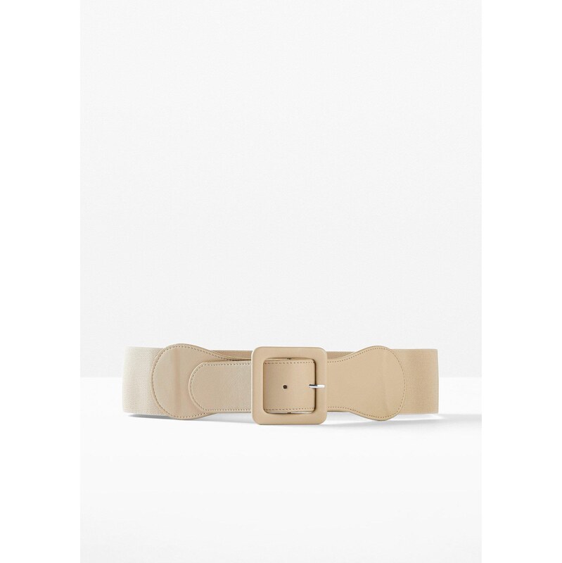 bonprix Strečový opasok, farba béžová 62679589
