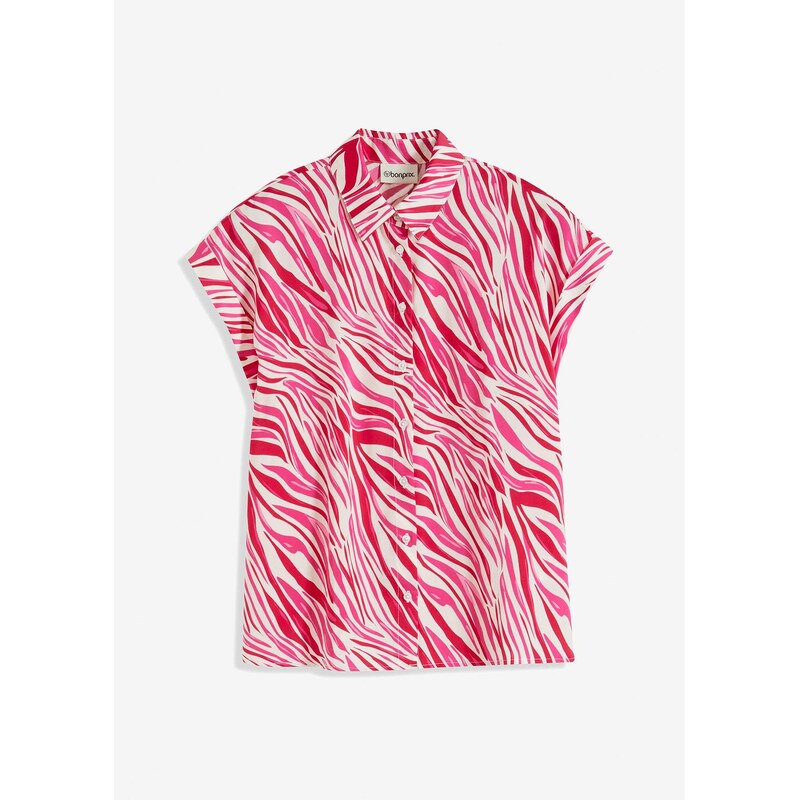 bonprix Blúzka z padavého saténu, farba béžová 62679629