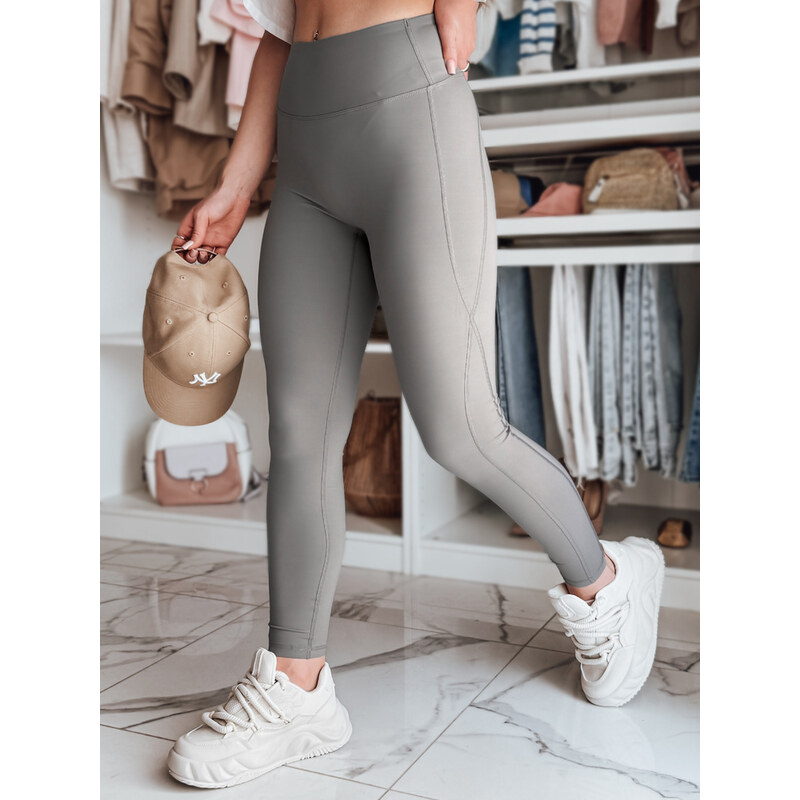BASIC Sivé dámske športové legíny UY2609 62679798