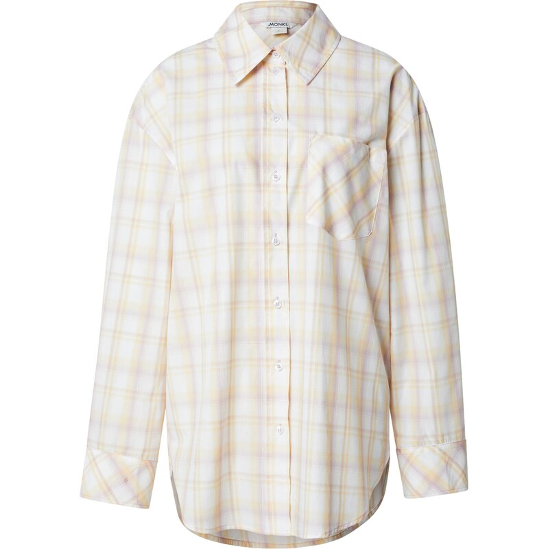 Monki Blúzka pastelovo žltá / pastelovo ružová / biela 63161443