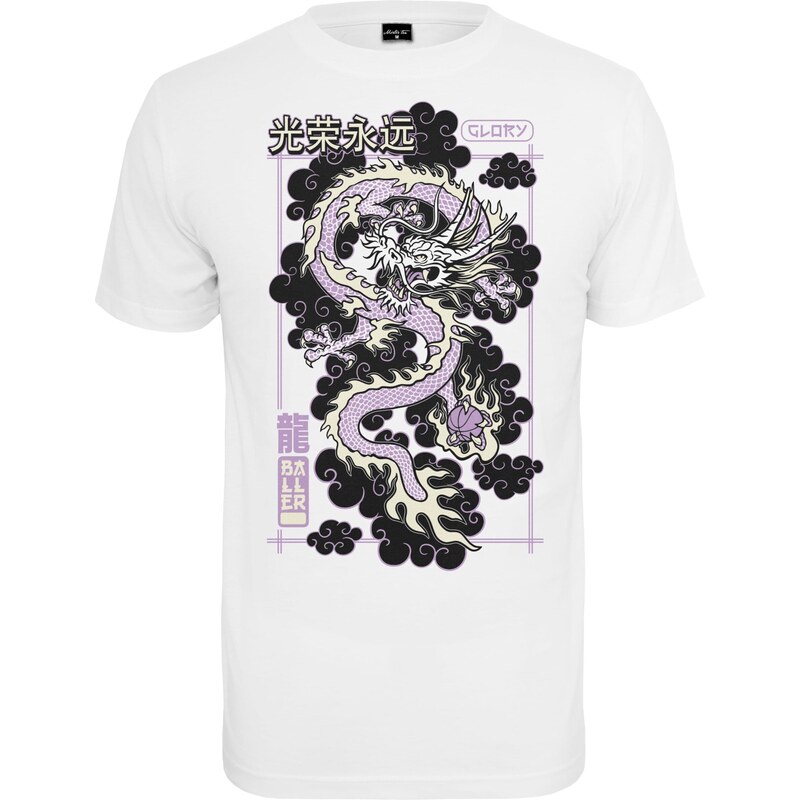 Mister Tee Tričko Glory Dragon fialová / čierna / biela 63146748