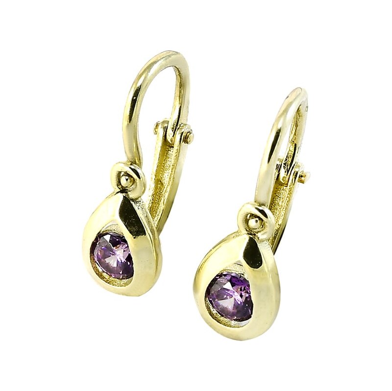 Zlaté náušnice detské Glare 284 62689219