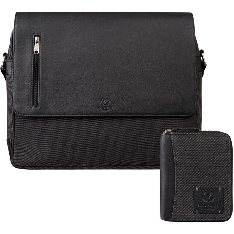 Paolo Peruzzi Pánska kožená peňaženka a pánska taška na notebook | 62691579