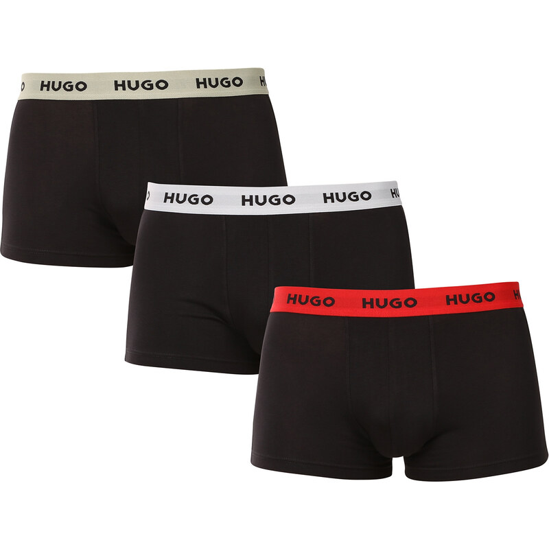 3PACK pánske boxerky HUGO čierne (50532611 977) 62691628