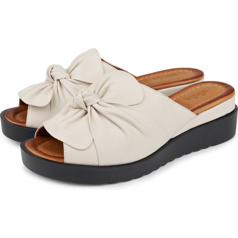 Vlnka Dámske kožené šľapky Dahlia krémová veľkosti obuvi - dospelí 36 68457869