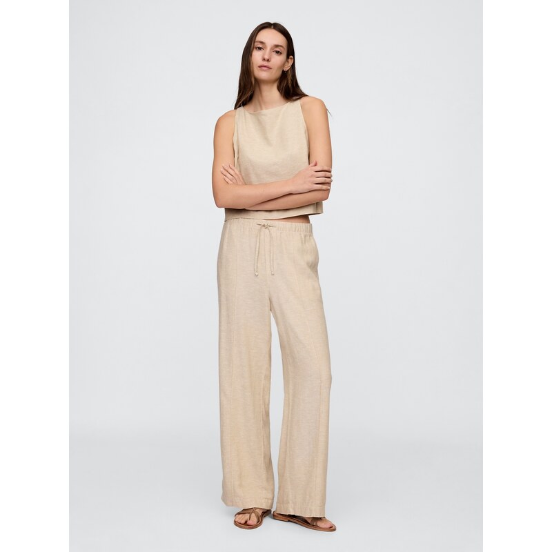 GAP Linen Trousers Wide - Womens 64678405