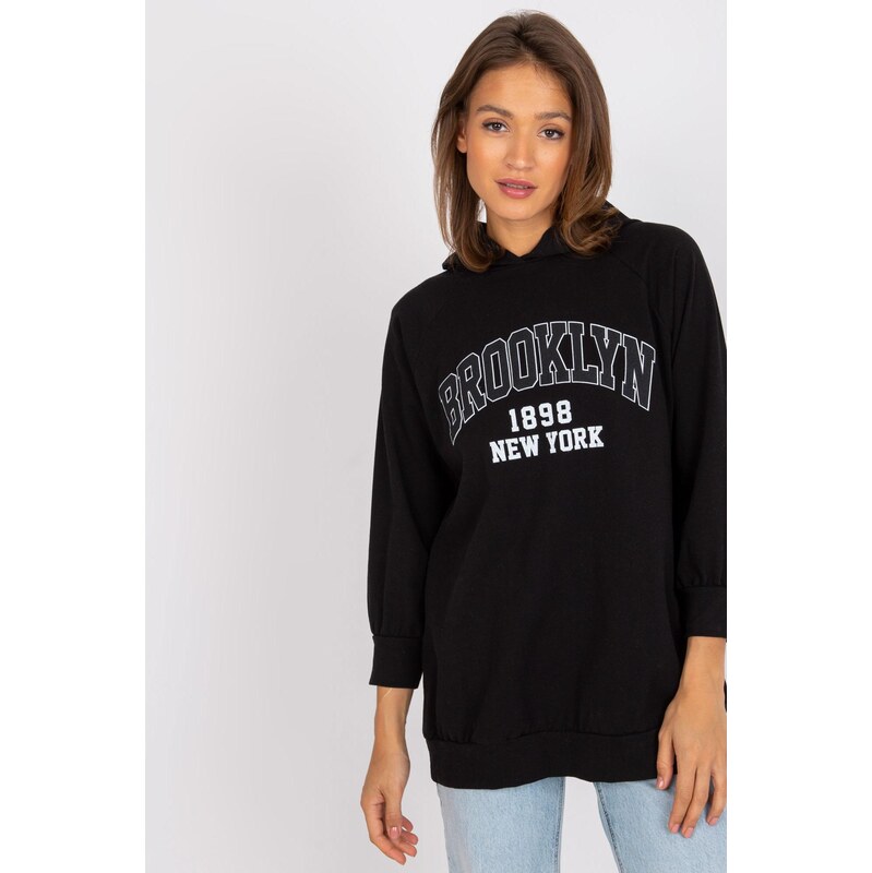 MladaModa Mikina s kapucňou Roxane čierna 62701967