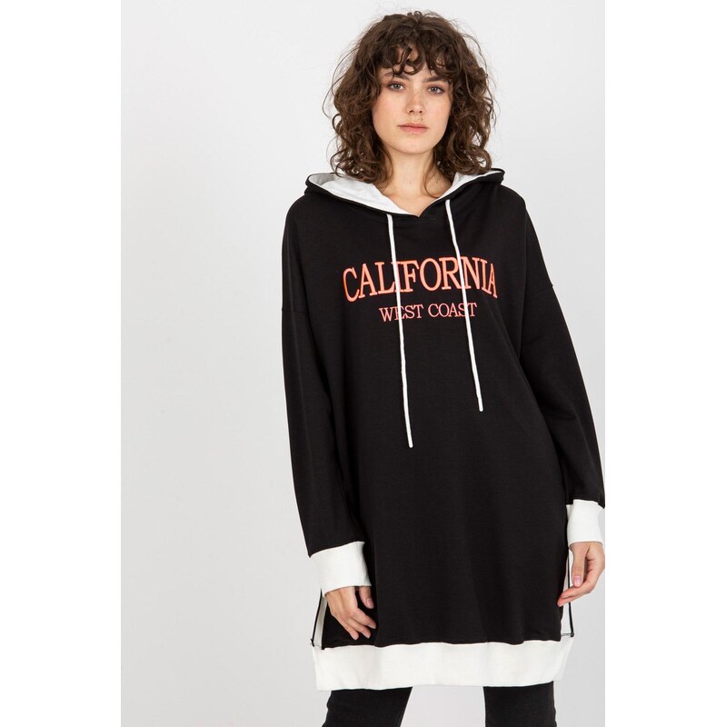 MladaModa Predĺžená mikina s kapucňou a dlhými rozparkami model 32770 62701975