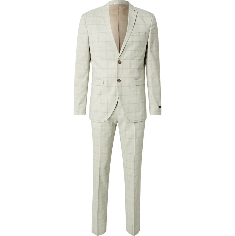 JACK & JONES Oblek JPRFranco kaki / pastelovo zelená / biela 62707018
