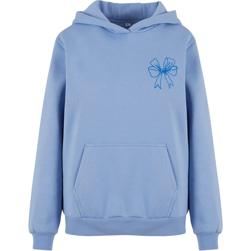 Miss Tee Mikina Good Vibes Bow modrá / modrosivá / biela 63152492
