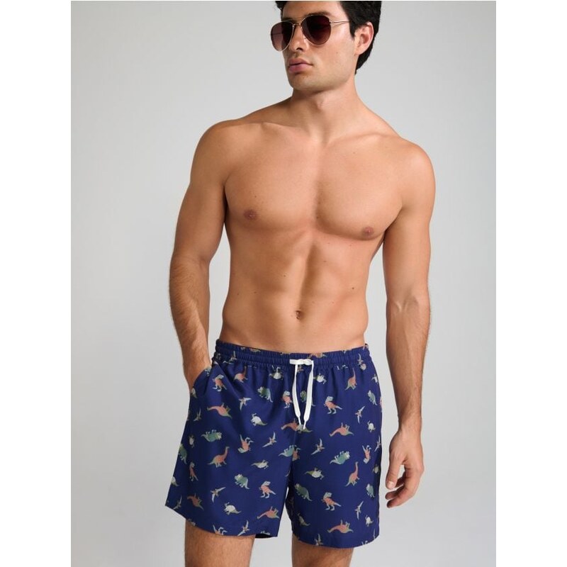 Sinsay - Plavkové šortky - tmavotyrkysová 65747193