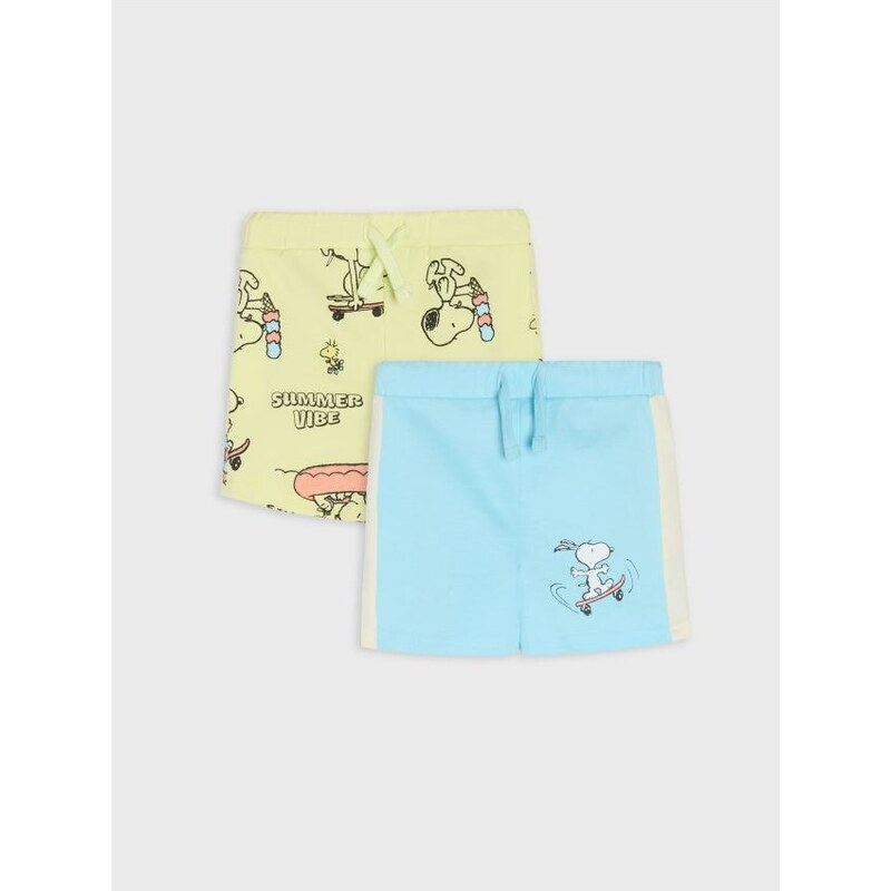 Sinsay - Súprava 2 šortiek Peanuts - vodová 65759723