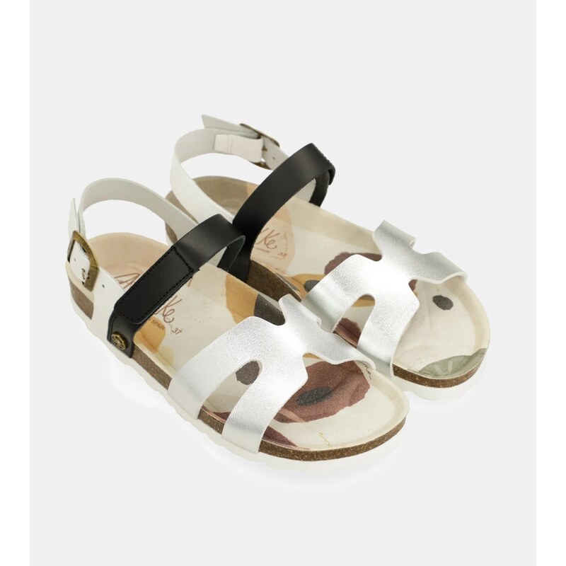 Anekke dámske štýlové sandále Silver and Black 62717709