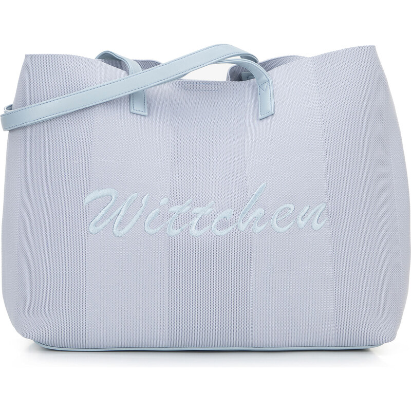 Wittchen Veľká kabelka shopper s prvkami ekokože modrá 100-4Y-401-N 66066463