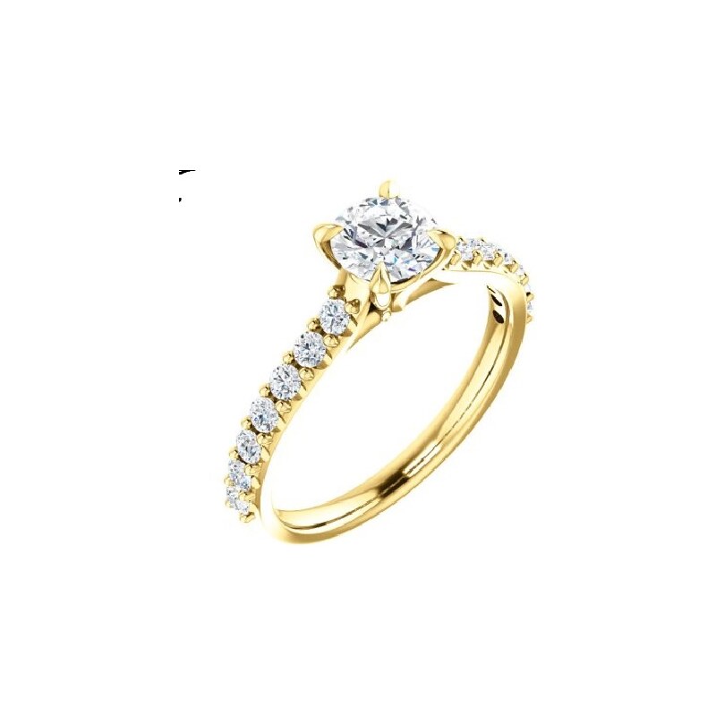 Briliantový prsteň zo žltého zlata 123651B/Z/X 12554797