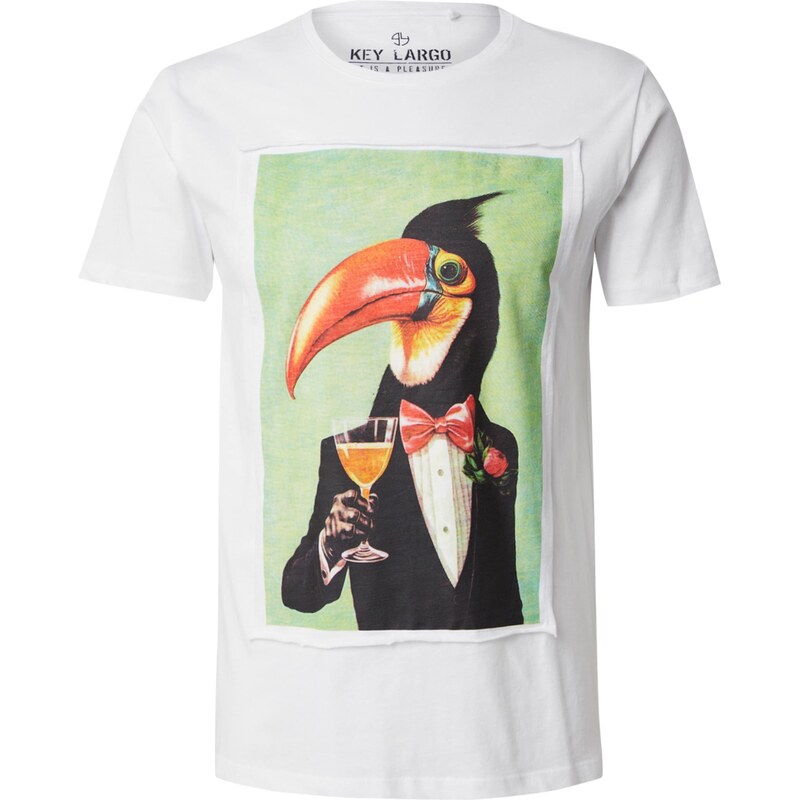 Key Largo Tričko HORNBILL svetlozelená / oranžová / čierna / prírodná 62729876