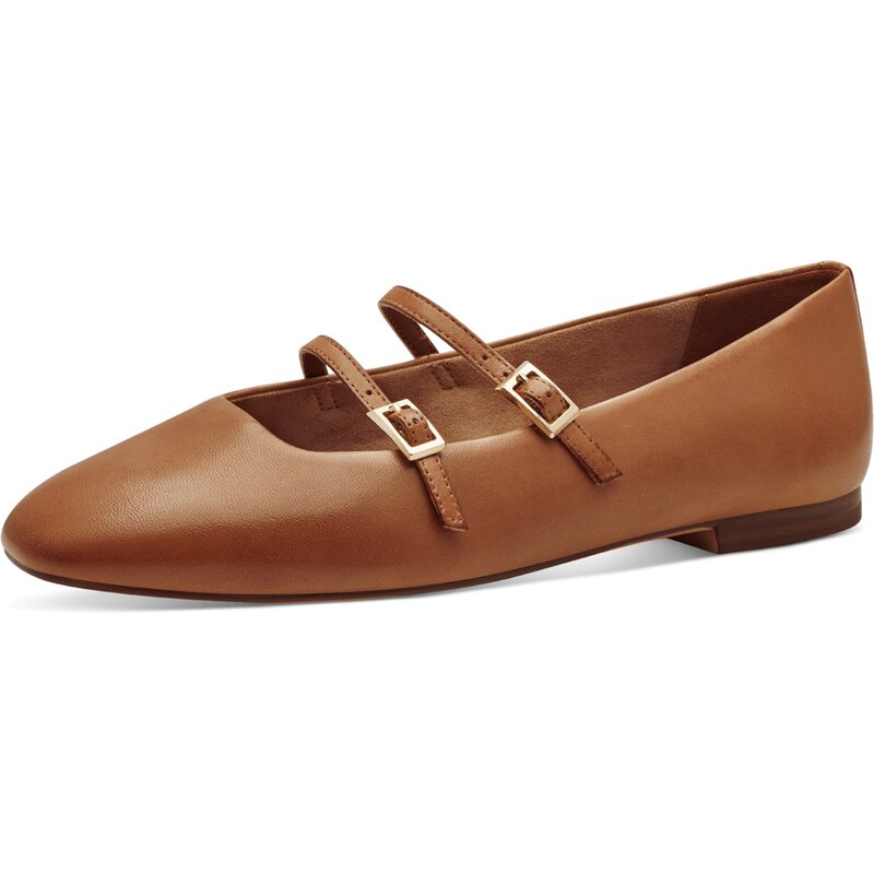 Tamaris Baleríny s ramienkom koňaková 62729955