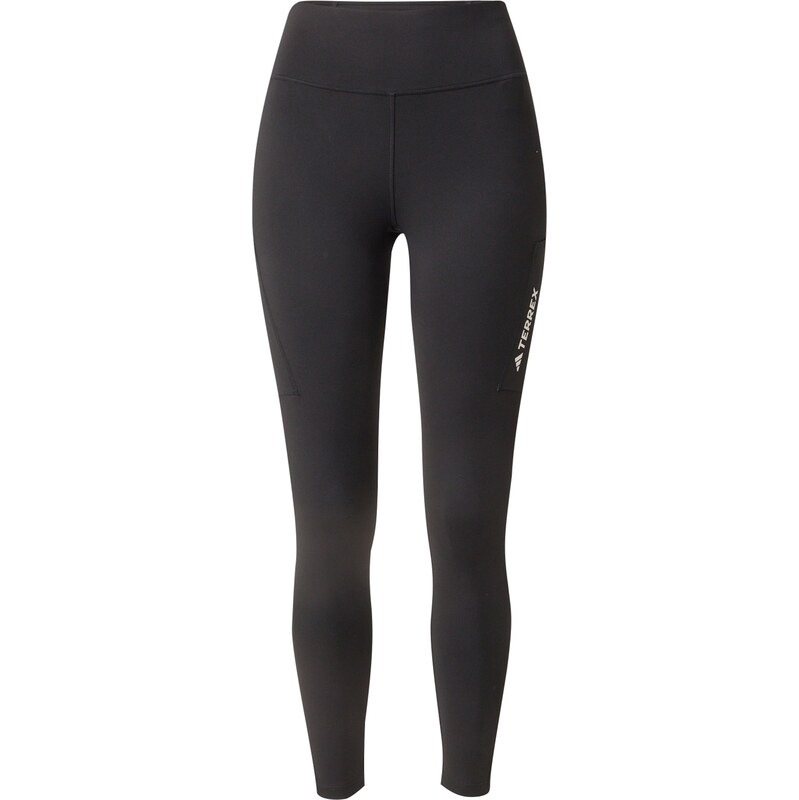 ADIDAS TERREX Outdoorové nohavice čierna / biela 62730411