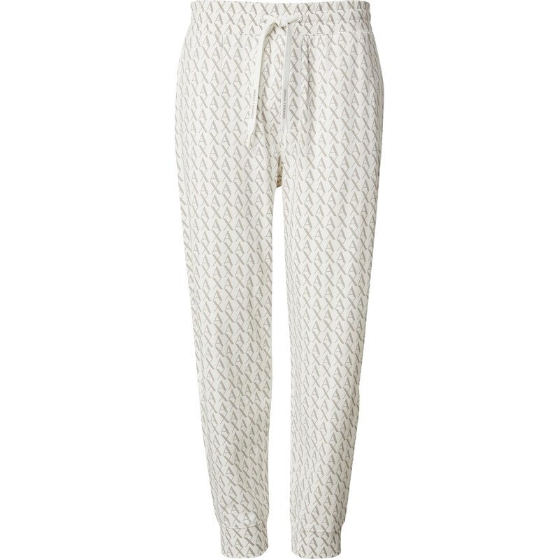 ARMANI EXCHANGE Nohavice béžová / biela 62730657