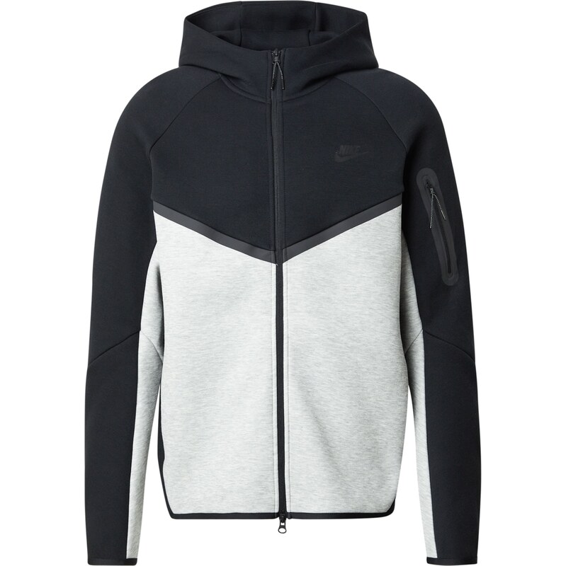 Nike Sportswear Tepláková bunda TECH FLEECE svetlosivá / čierna 62730635