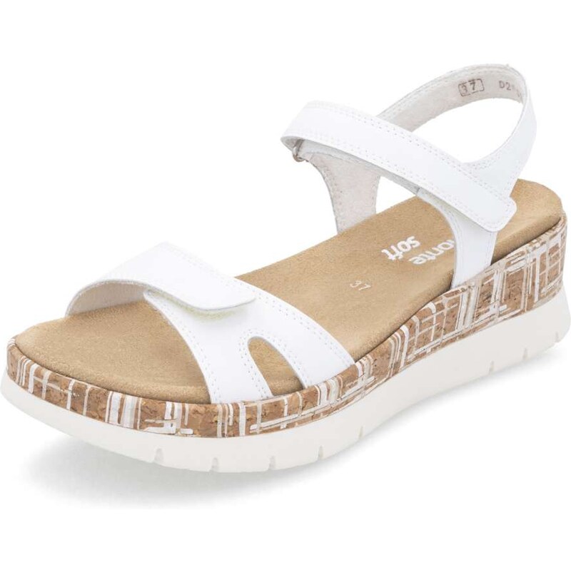 RIEKER Dámske sandále REMONTE D2P52-80 biela S5 62736432