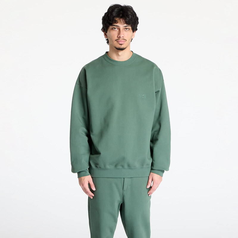 Mikina Y-3 French Terry Crew Sweatshirt UNISEX Green Oxide XL 62738483