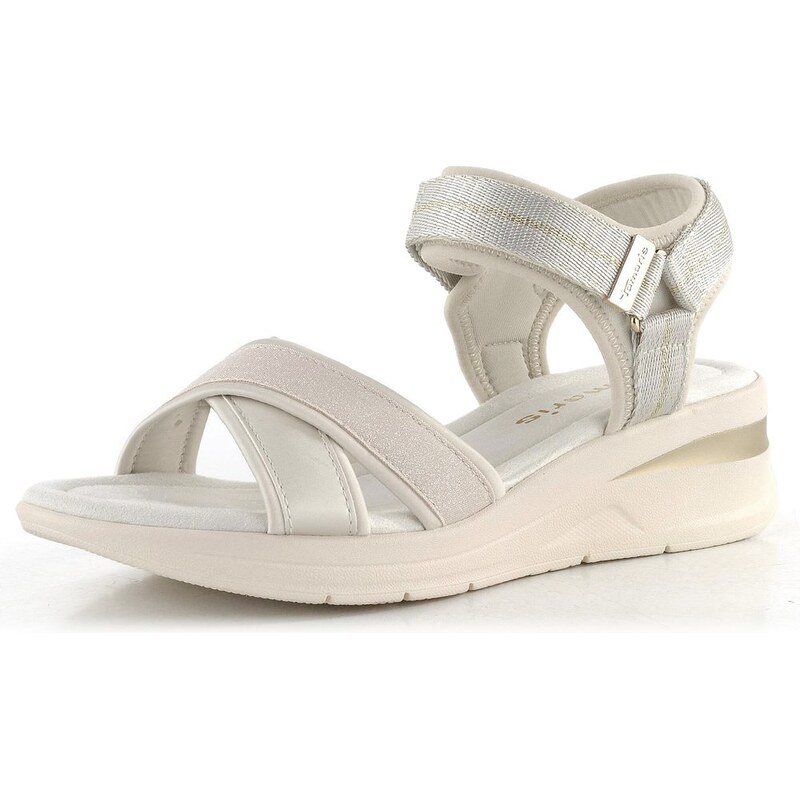 Tamaris sandále na kline Ivory 1-28262-44 62752575