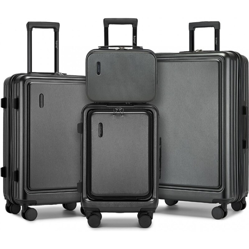 KONO 4 set cestovných kufrov, premium travel, šedý 62740068