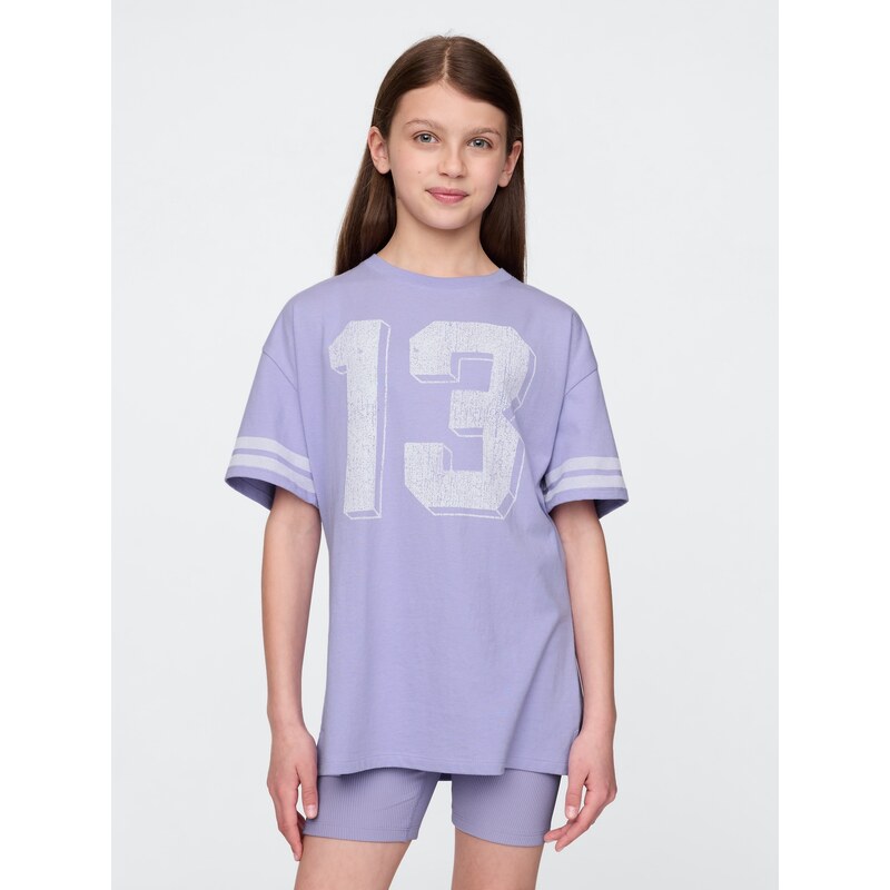 GAP Dievčenské oversize tričko Varsity 741015-00 66265897