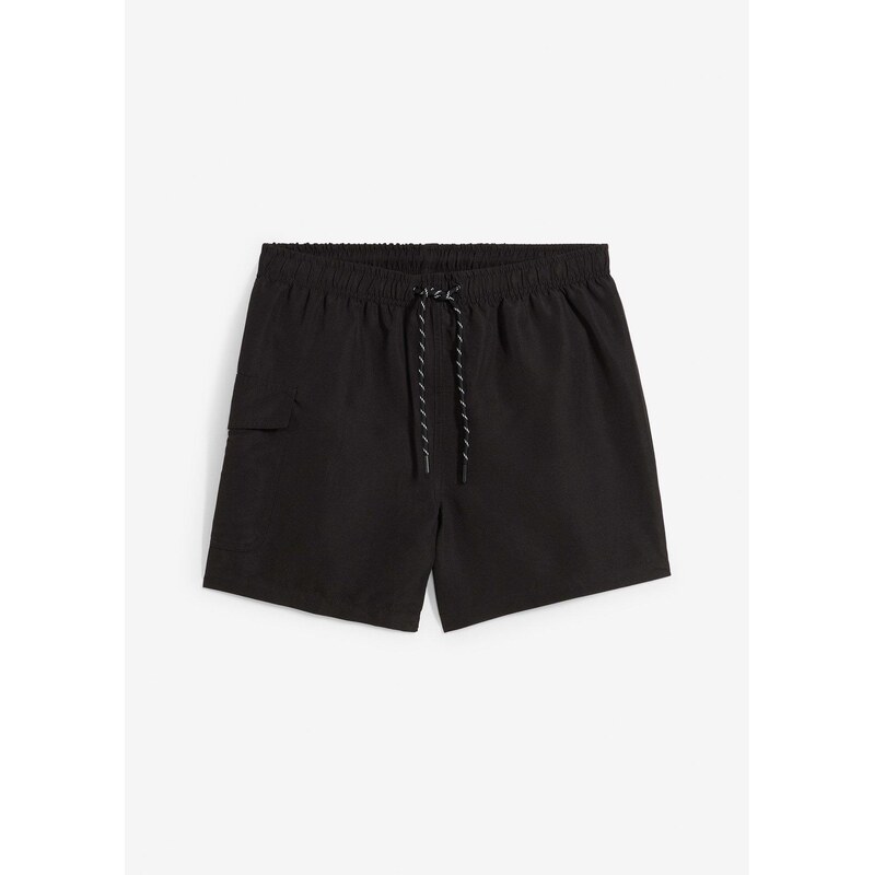 bonprix Kúpacie šortky s vreckami, farba čierna 62741097