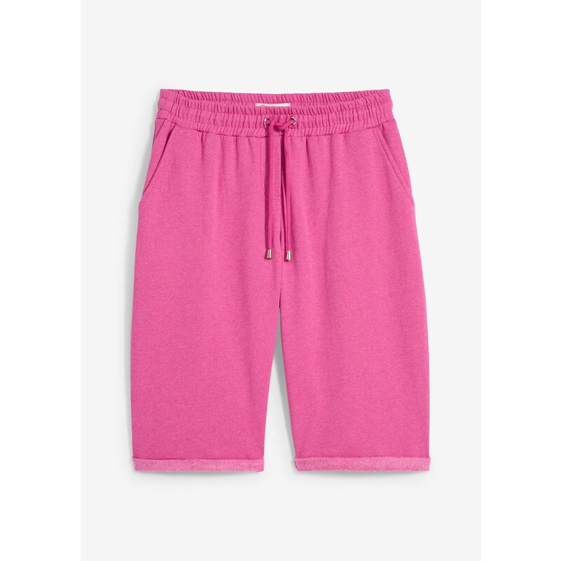 bonprix Teplákové bermudy, farba ružová 62741310