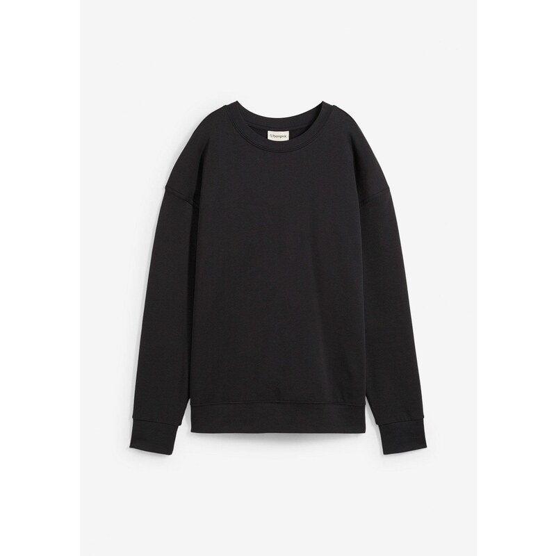 bonprix Mikina, Loose Fit, z čistej bio bavlny, farba čierna 62741366
