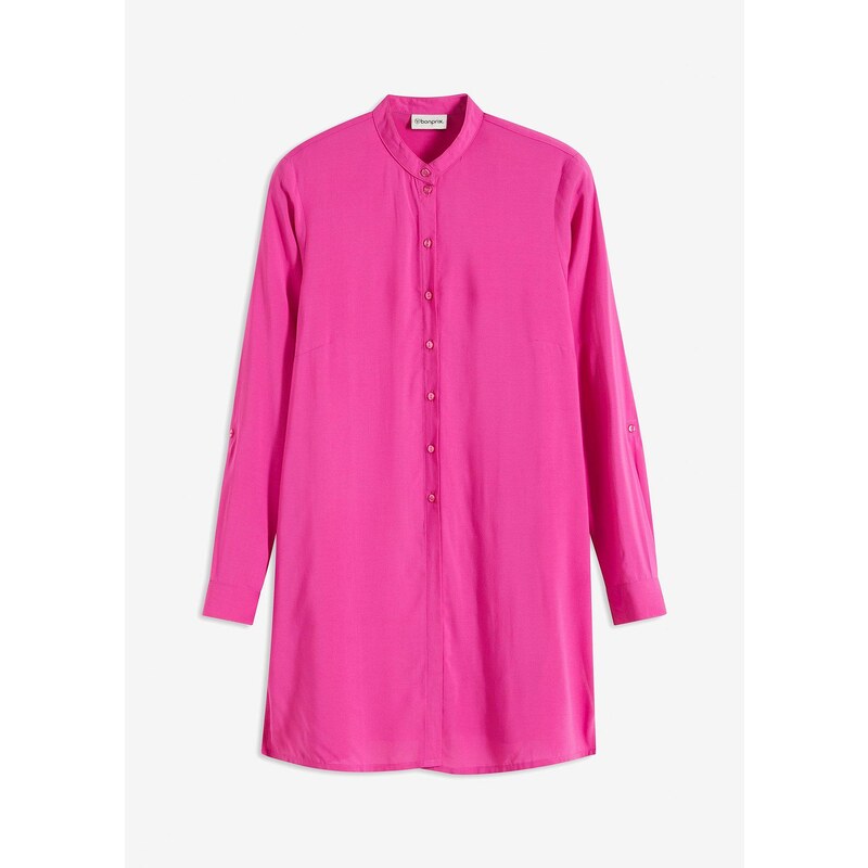 bonprix Dlhá blúzka z viskózy, farba ružová 62741380