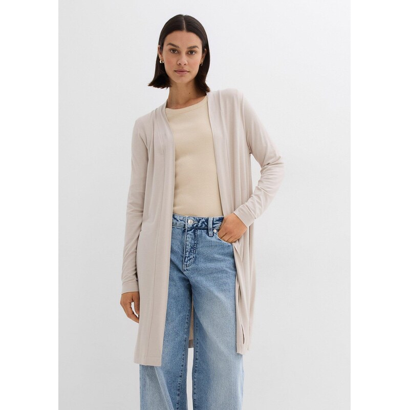 bonprix Pletený sveter z jemného viskózového mixu, farba šedá 62741436